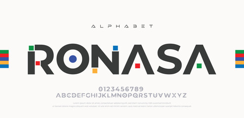 Modern Minimal Logo Alphabet Font – Abstract Sans Serif Typography for Technology, Movie, and Futuristic Branding logotype urban style. Vector illustration