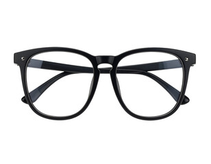 A sleek pair of black-framed eyeglasses offers a clear vision of modern style and intellectual appeal.