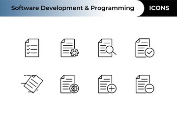Obraz premium Contracts Icon Document Vector, Contract Icon Business Contract Set , document file and checklist icon collection