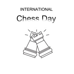 Celebrate strategy and intelligence with this modern, minimalistic chess-themed design. Perfect for banners, educational content, and sports blogs on International Chess Day.