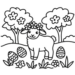 Easter coloring pages for toddlers

