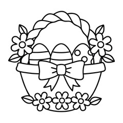 Easter coloring pages for toddlers

