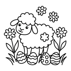 Easter coloring pages for toddlers

