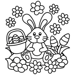 Easter coloring pages for toddlers

