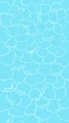 Obraz premium Blue Wate Surface Illustration