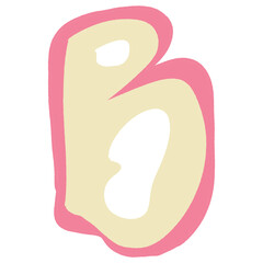 hand drawing unique ugly abjad font