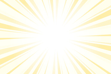 Obraz premium Sunburst Background. Summer Backdrop. Radius Cartoon Pattern Abstract Background. Medium Champagne Yellow Rays Vector Illustration.