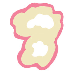 hand drawing unique ugly abjad font