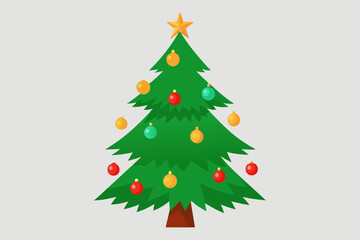 Fototapeta premium christmas tree vector