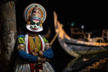 Kerala kathakali dancer