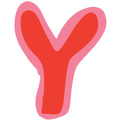 hand drawing unique ugly abjad font