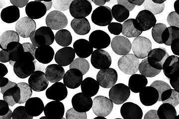 Hand-painted circular textures in repeating layout