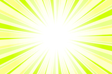 Obraz premium Sunburst Background. Summer Backdrop. Radius Cartoon Pattern Abstract Background. Neon Yellow Rays Vector Illustration.