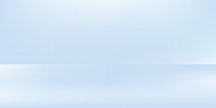 Blue studio room. Limbo light background. Abstract 3d backdrop for product presentation. Minimal wall scene.