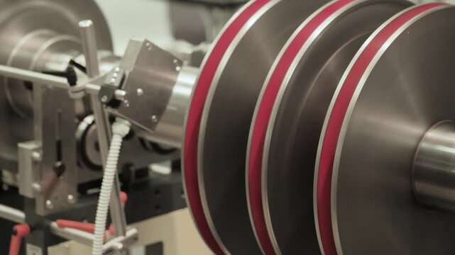 The turbine of the high pressure pump is tested on the test bench after repair