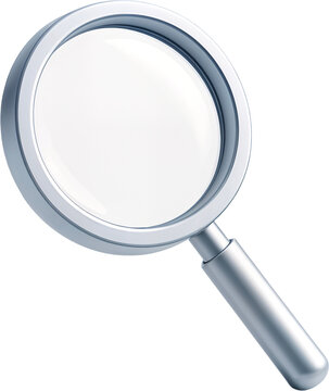 magnifying glass isolated on white