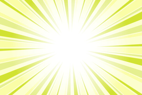 Sunburst Background. Summer Backdrop. Radius Cartoon Pattern Abstract Background. Pear Yellow Rays Vector Illustration.