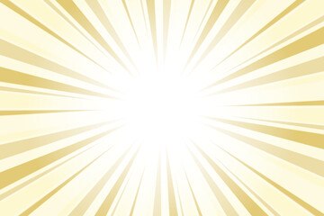 Sunburst Background. Summer Backdrop. Radius Cartoon Pattern Abstract Background. Sand Yellow Rays Vector Illustration.