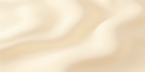 Obraz premium Minimal beige background with soft flowing abstract waves and creamy light layers