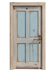 Obraz premium Wooden door , isolated on transparent background, png