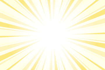 Obraz premium Sunburst Background. Summer Backdrop. Radius Cartoon Pattern Abstract Background. Crayola Yellow Rays Vector Illustration.