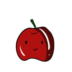 red apple happy