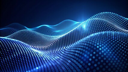 abstract blue wave background