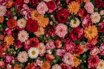 Fototapeta premium Abundance of Pink and Red Petals