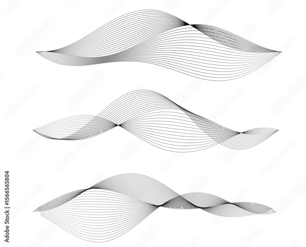 Poster vector illustration of an abstract background with waves