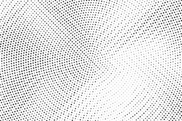 Seamless dotted repeated texture. Black and white polka dot pattern. Repeated endless backdrop. All over halftone wallpaper. Regular grid background. Vector textile or fabric poka dot swatch pattern.