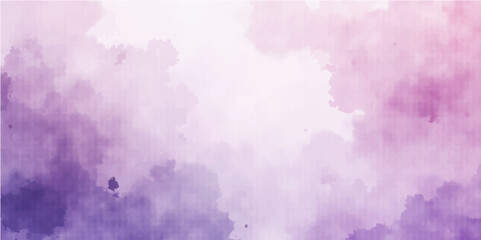 Purple Watercolor Vector Background with Copy Space