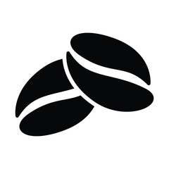 Coffee Beans Clipart, Silhouette Vector for Cafes Branding