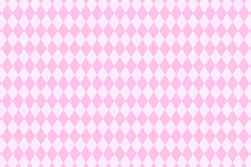 ピンクのダイヤ柄の背景素材　イラスト　ベクター	

