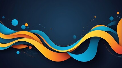 Colorful Flowing Abstract Layout for Presentation