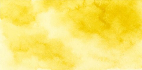 Yellow Watercolor Vector Background with Soft Abstract Style