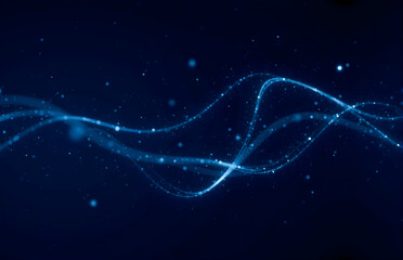 Blue Tech Light Strip Background