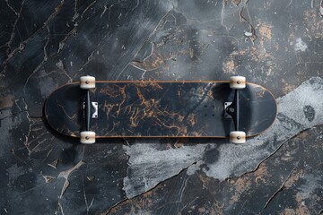 Detailed Visual  of Skateboard Flyer Template