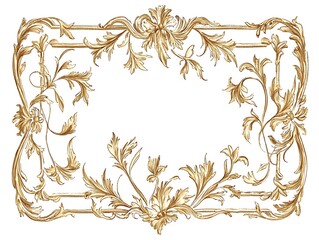 Ornate gold decorative frame