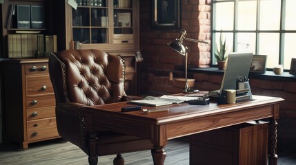 realistic man desk