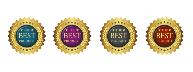 Best Choice Label Set Illustration Gold Label: The Best Choice Template. Vector Illustration EPS10