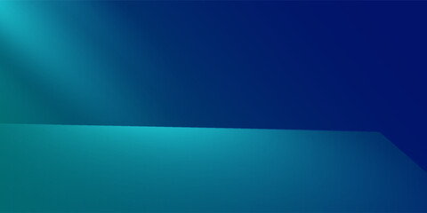 Blue-green gradient studio room, abstract background pattern, walls and floor reflect neon lights, dark tones and feel  speed of digital technology connected blue-green background. Future technology.