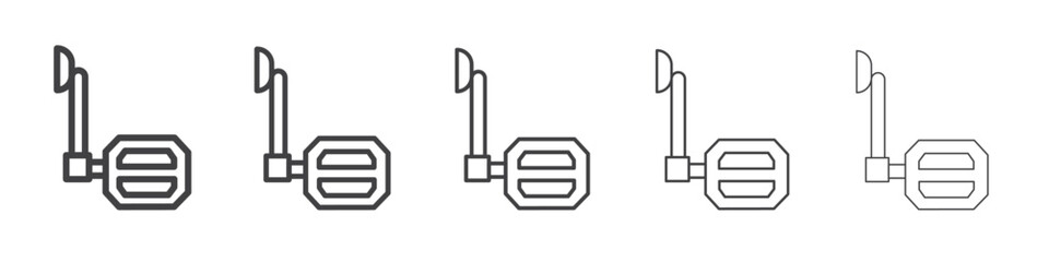 autum leaf icon flat thin illustration symbol