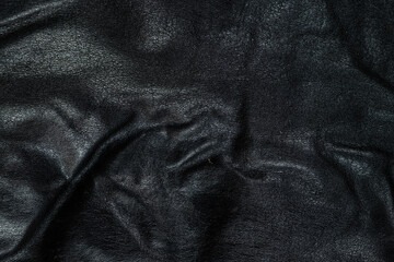 Close-Up of Dark Leather Surface for Design Use