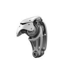 Silver Metallic Robotic Arm Shoulder