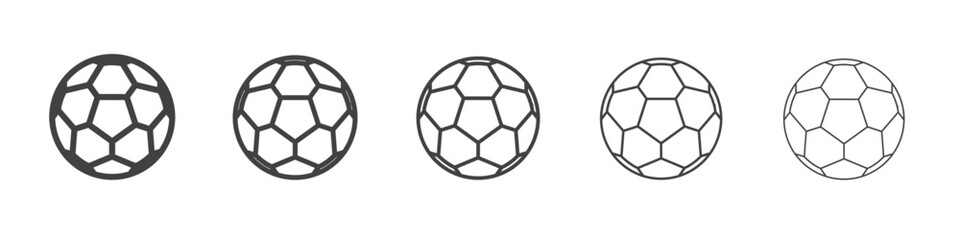 football icon flat thin illustration symbol