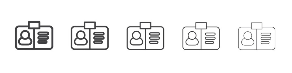 id icon flat thin illustration symbol