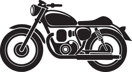 Bold motorcycle vector illustration design