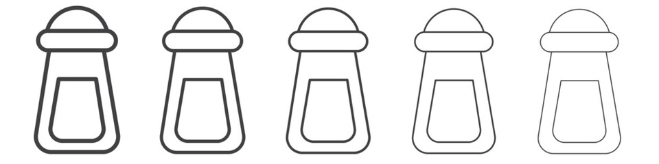 salt icon flat thin illustration symbol