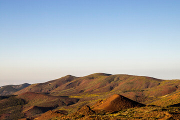 sunset in the mountains