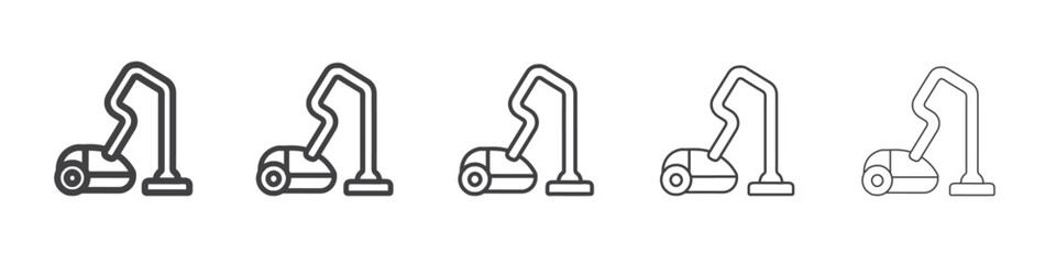 vacuum cleaner icon flat thin illustration symbol
